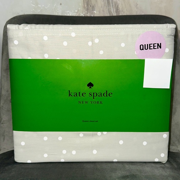 Kate spade polka dots queen sheet set - Picture 1 of 4